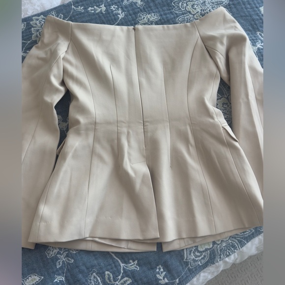 Tuckernuck Cream Blazer with Button Accents - Picture 2 of 2